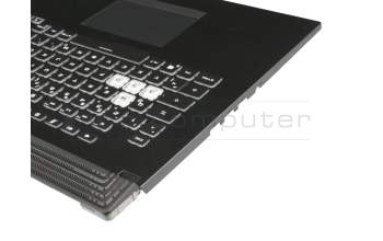 Asus ROG Strix G G731GV Original Tastatur inkl. Topcase DE (deutsch) schwarz/schwarz mit Backlight - ohne Keystone-Schacht -