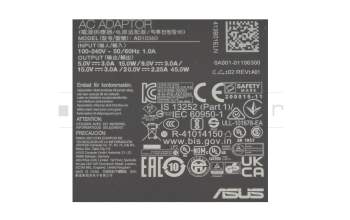 Asus TP1400KA Original USB-C Netzteil 45,0 Watt