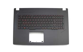 Asus TUF FX753VD Original Tastatur inkl. Topcase DE (deutsch) schwarz/schwarz mit Backlight Rot