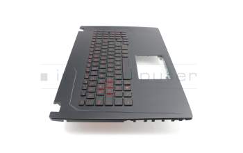 Asus TUF FX753VD Original Tastatur inkl. Topcase DE (deutsch) schwarz/schwarz mit Backlight Rot