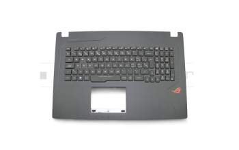 Asus TUF FX753VD Original Tastatur inkl. Topcase SF (schweiz-französisch) schwarz/schwarz mit Backlight