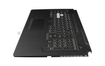 Asus TUF Gaming A17 FA706QR Original Tastatur inkl. Topcase US (englisch) schwarz/transparent/grau mit Backlight