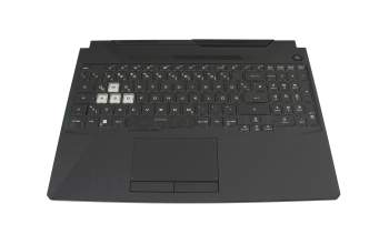 Asus TUF Gaming F15 FX506HC Original Tastatur inkl. Topcase DE (deutsch) schwarz/transparent/schwarz mit Backlight