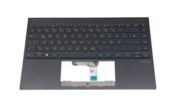Asus UX425IA Original Tastatur inkl. Topcase DE (deutsch) schwarz/schwarz mit Backlight