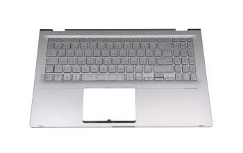 Asus UX562FAC Original Tastatur inkl. Topcase DE (deutsch) silber/silber mit Backlight