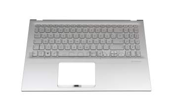 Asus VivoBook 15 F512FL Original Tastatur inkl. Topcase DE (deutsch) silber/silber mit Backlight