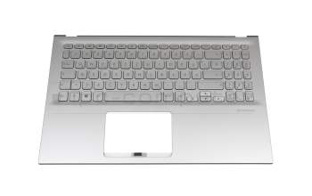 Asus VivoBook 15 X512JA Original Tastatur inkl. Topcase DE (deutsch) silber/silber mit Backlight