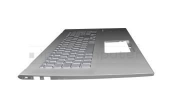 Asus VivoBook 17 D712DA Original Tastatur inkl. Topcase DE (deutsch) silber/silber mit Backlight