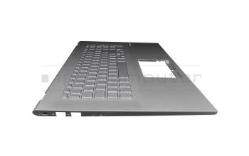 Asus VivoBook 17 R754EA Original Tastatur inkl. Topcase DE (deutsch) silber/silber mit Backlight