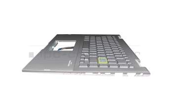 Asus VivoBook Flip 14 TP470EZ Original Tastatur inkl. Topcase DE (deutsch) silber/silber mit Backlight
