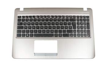 Asus VivoBook R540NA Original Tastatur inkl. Topcase DE (deutsch) schwarz/silber für ODD-Schächte