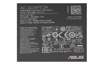 Asus VivoBook S15 M533UA Original USB-C Netzteil 65,0 Watt