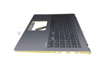 Asus VivoBook S15 S530FA Original Tastatur inkl. Topcase DE (deutsch) schwarz/silber/gelb mit Backlight silber/gelb