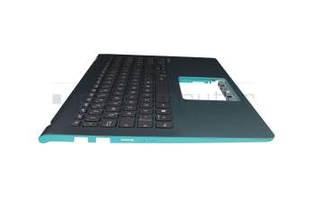 Asus VivoBook S15 S530FA Original Tastatur inkl. Topcase DE (deutsch) schwarz/türkis mit Backlight