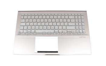 Asus VivoBook S15 S531FL Original Tastatur inkl. Topcase DE (deutsch) silber/rosé mit Backlight