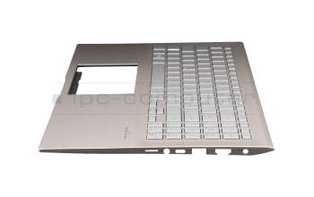 Asus VivoBook S15 S531FL Original Tastatur inkl. Topcase DE (deutsch) silber/rosé mit Backlight