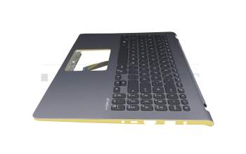 Asus VivoBook S15 X530UN Original Tastatur inkl. Topcase DE (deutsch) schwarz/silber/gelb mit Backlight silber/gelb