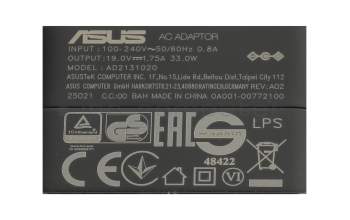Asus X201E Original Netzteil 33,0 Watt EU Wallplug kleine Bauform