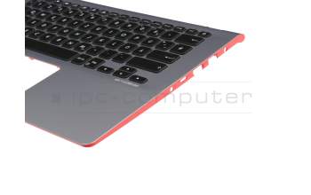Asus X430UA Original Tastatur inkl. Topcase DE (deutsch) schwarz/silber mit Backlight