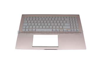 Asus X532FA Original Tastatur inkl. Topcase DE (deutsch) silber/pink mit Backlight