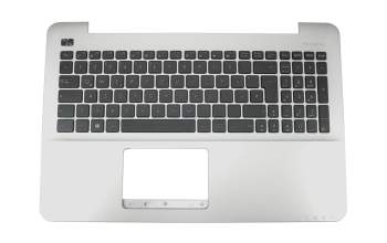 Asus X555LA Original Tastatur inkl. Topcase DE (deutsch) schwarz/silber
