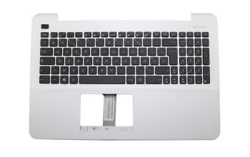 Asus X555LJ Original Tastatur inkl. Topcase FR (französisch) schwarz/silber