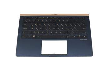 Asus ZenBook 14 UX433FAC Original Tastatur inkl. Topcase RU (russisch) schwarz/blau mit Backlight