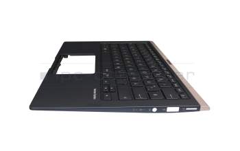 Asus ZenBook 14 UX433FN Original Tastatur inkl. Topcase DE (deutsch) schwarz/blau mit Backlight