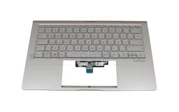 Asus ZenBook 14 UX434FL Original Tastatur inkl. Topcase DE (deutsch) silber/silber mit Backlight