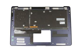 Asus ZenBook 3 Deluxe UX490UA Original Tastatur inkl. Topcase DE (deutsch) schwarz/blau mit Backlight
