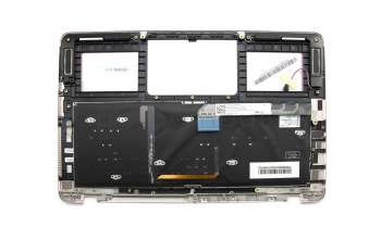 Asus ZenBook Flip UX360UA Original Tastatur inkl. Topcase DE (deutsch) silber/rosé mit Backlight