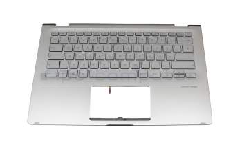 Asus ZenBook UX462DA Original Tastatur inkl. Topcase DE (deutsch) silber/silber mit Backlight