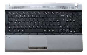 BA75-02881C Original Samsung Tastatur inkl. Topcase DE (deutsch) schwarz/silber