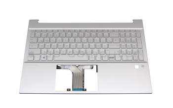 BJZWR3AM8E9095 Original HP Tastatur inkl. Topcase DE (deutsch) silber/silber mit Backlight