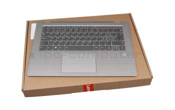 C3E430TC14E0 Original Lenovo Tastatur inkl. Topcase CH (schweiz) grau/silber mit Backlight
