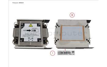 Fujitsu CA05973-8734 PERFORMANCE HEATSINK REAR