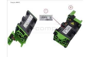 Fujitsu CA05976-0317 4056 FAN MODULE- DUAL ROTOR