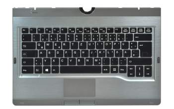 CP613674-XX Original Fujitsu Tastatur inkl. Topcase DE (deutsch) schwarz/grau