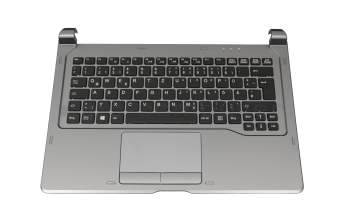 CP660876-02 Original Fujitsu Tastatur inkl. Topcase DE (deutsch) schwarz/grau