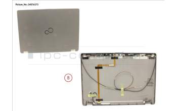 Fujitsu CP792994-XX LCD BACK COVER ASSY (W/ HELLO CAMERA)