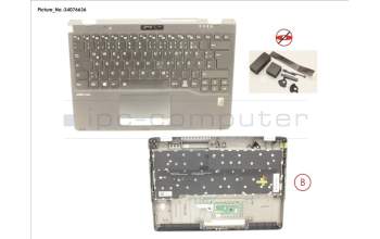 Fujitsu CP794058-XX UPPER ASSY INCL. KEYB GERMAN W/FP