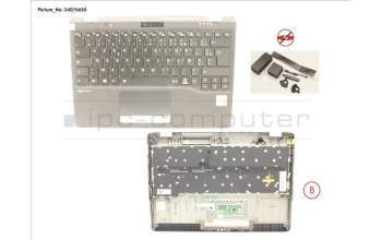 Fujitsu CP794071-XX UPPER ASSY INCL. KEYB FRANCE FOR PV