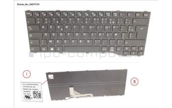 Fujitsu CP795526-XX KEYBOARD BLACK FRANCE WIN10