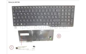 Fujitsu CP799811-XX KEYBOARD SPAIN (BLACK)