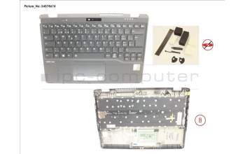 Fujitsu CP805583-XX UPPER ASSY INCL. KEYB SWISS FOR PV