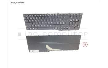 Fujitsu CP806566-XX KEYBOARD BLACK SWISS WIN10