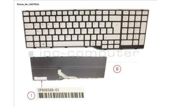 Fujitsu CP806588-XX KEYBOARD WHITE GERMAN WIN10