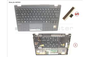 Fujitsu CP806840-XX UPPER ASSY INCL. KB GERMAN W/PV(TBT)4G