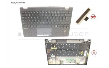 Fujitsu CP806873-XX UPPER ASSY INCL. KB FRANCE W/FP(TBT)4G