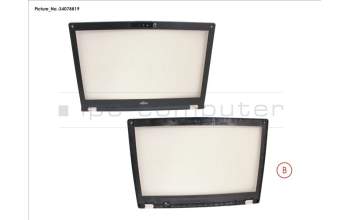 Fujitsu CP809792-XX LCD FRONT COVER HD (W/ HELLO)